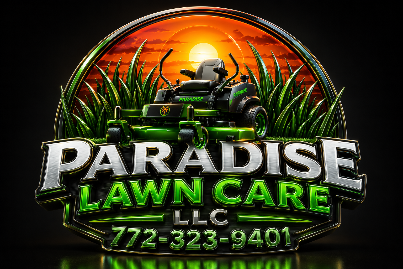 Paradise Lawn Care logo